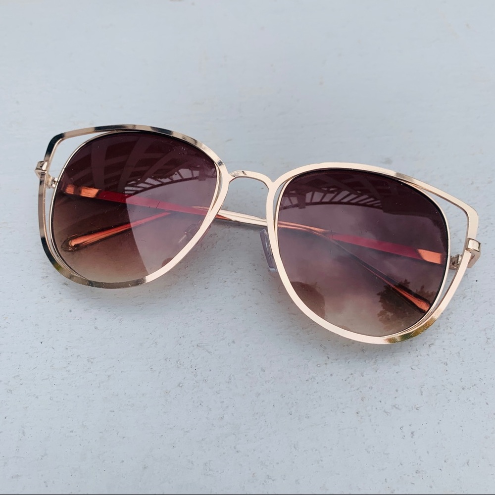 Gold Cat Eye Sunglasses